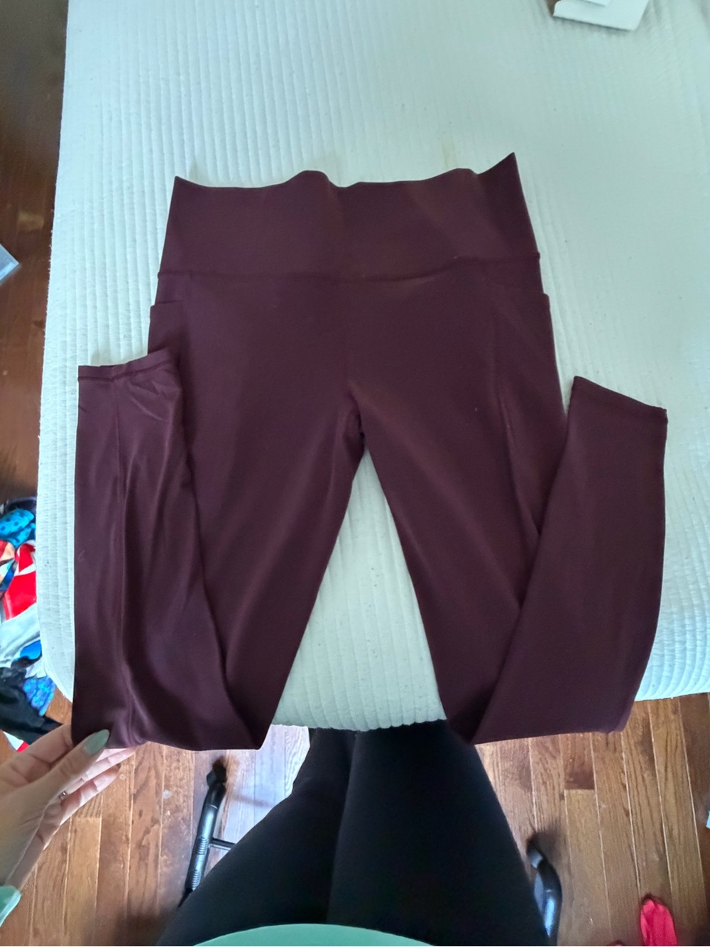 Athleta Deep Burgundy High-Rise full length Leggings